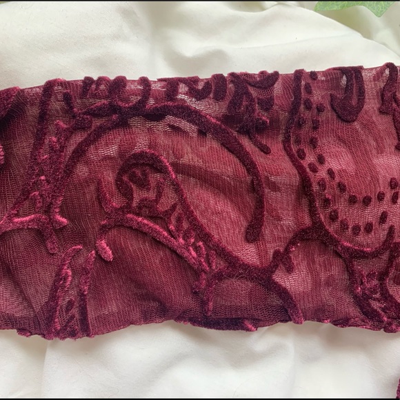 JC Penny Two Piece Maroon Formal Dress - Picture 3 of 11